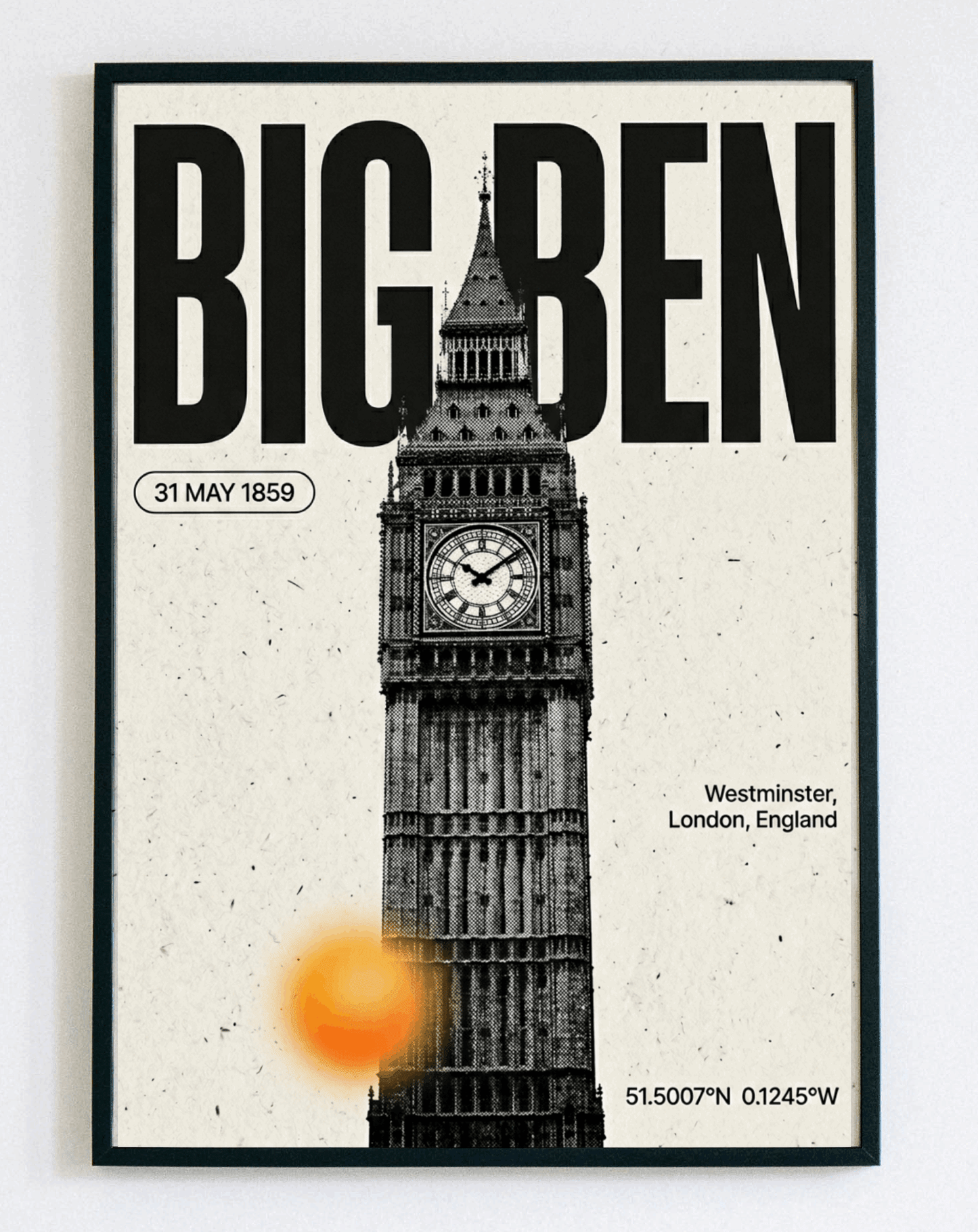 Obraz w ramce Big Ben London – ikoniczna architektura Londynu do salonu i gabinetu – Demarro