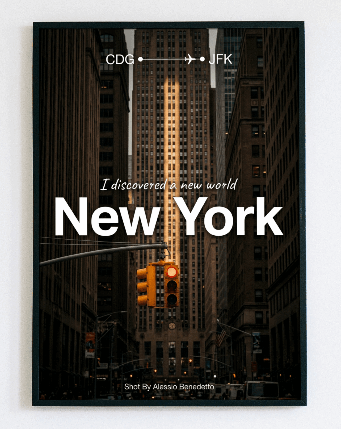 Obraz w ramce New York City – stylowa grafika z widokiem na Nowy Jork do nowoczesnego salonu i biura – Demarro