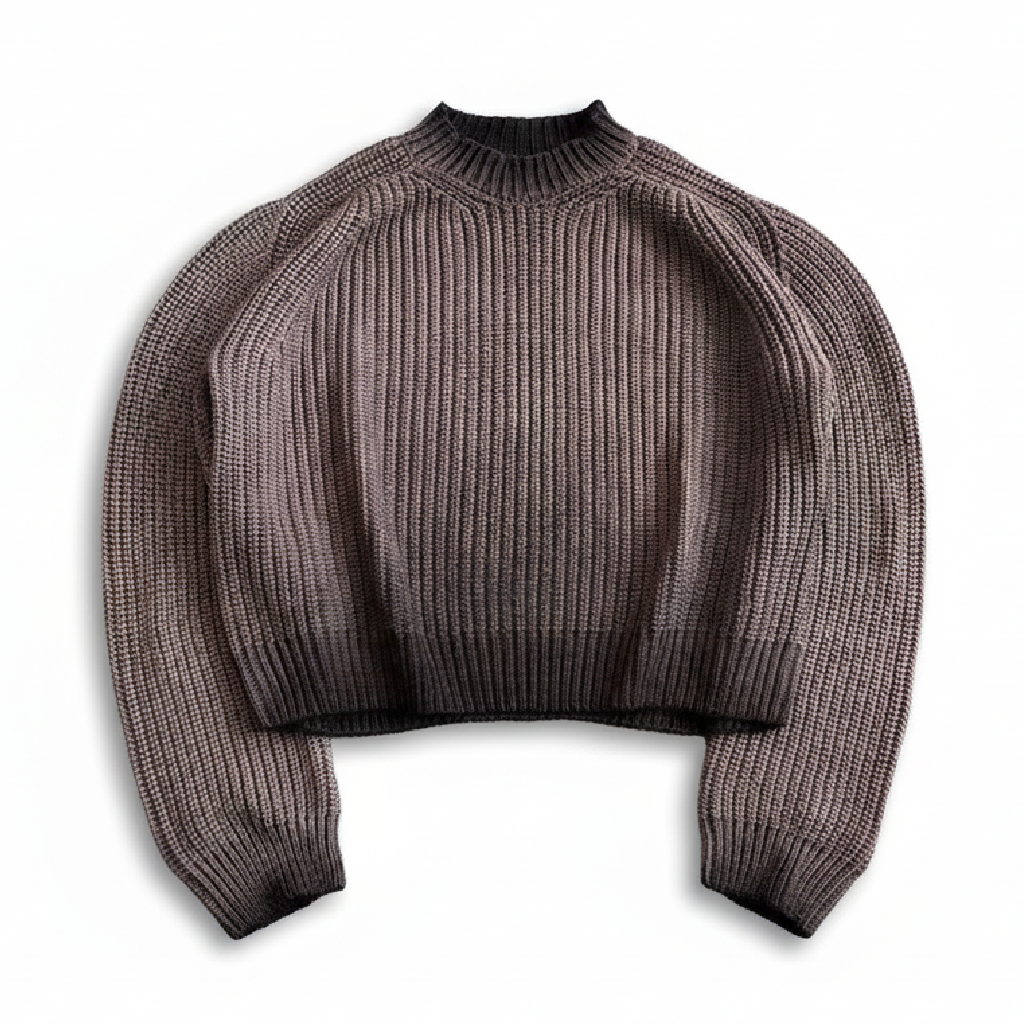 Ombre Mauve Vintage Knit Pullover