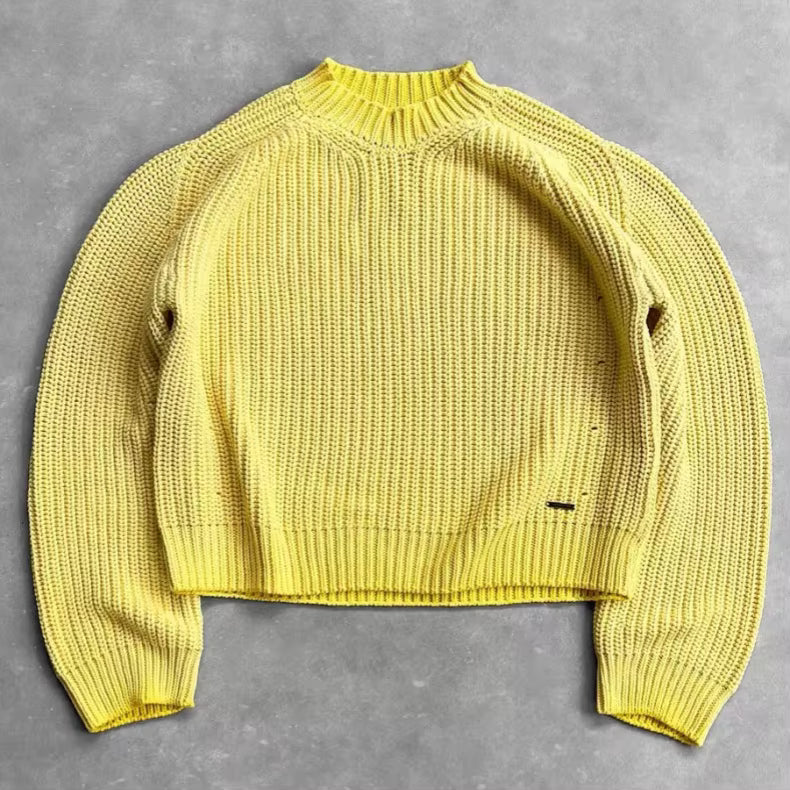 Yellow Vintage Knit Pullover