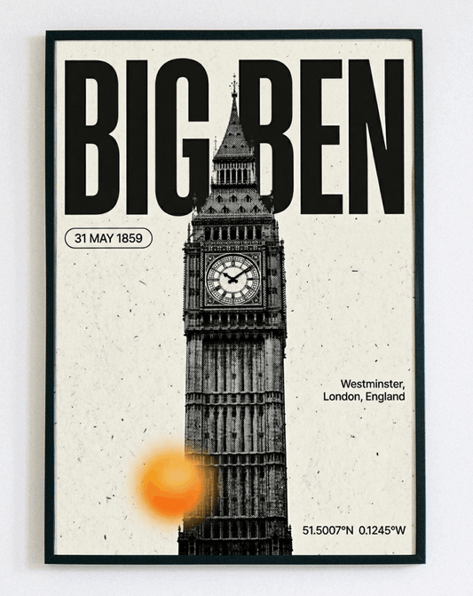 Obraz w ramce Big Ben London – ikoniczna architektura Londynu do salonu i gabinetu – Demarro