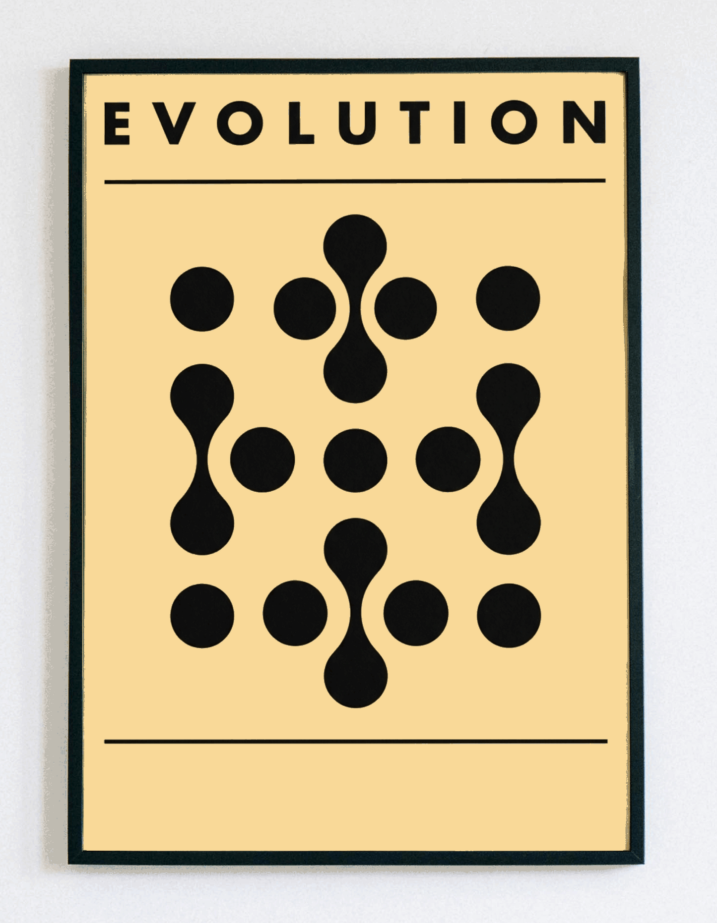 Abstrakcyjny obraz w ramce Evolution – nowoczesna grafika symbolizująca rozwój i zmianę do salonu oraz biura – Demarro