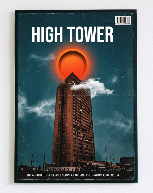 Obraz w ramce High Tower Architecture – nowoczesna fotografia architektury do salonu i biura w stylu loft – Demarro