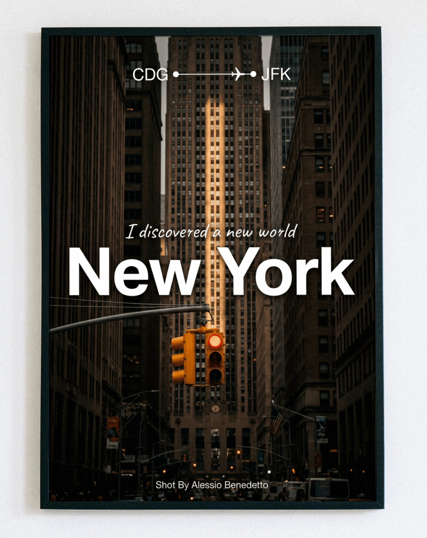 Obraz w ramce New York City – stylowa grafika z widokiem na Nowy Jork do nowoczesnego salonu i biura – Demarro