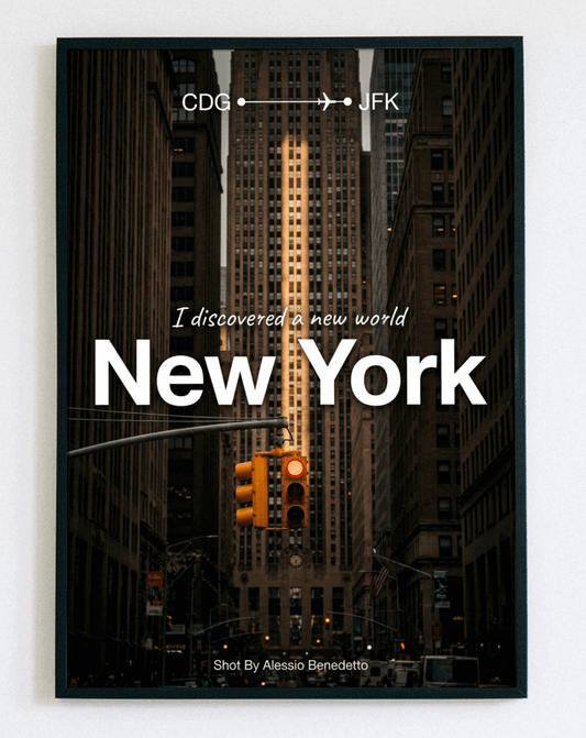 Obraz w ramce New York City – stylowa grafika z widokiem na Nowy Jork do nowoczesnego salonu i biura – Demarro