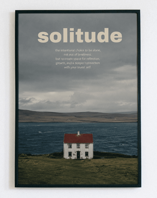 Obraz w ramce "Solitude House Nature" – nowoczesna dekoracja ścienna w stylu urban jungle - obraz w ramce do salonu - Demarro